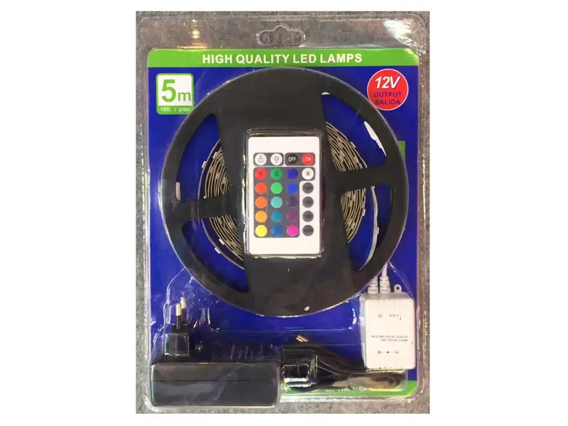 Full kit 5m 2835 Led Strip Light Single Color+adaptor Set