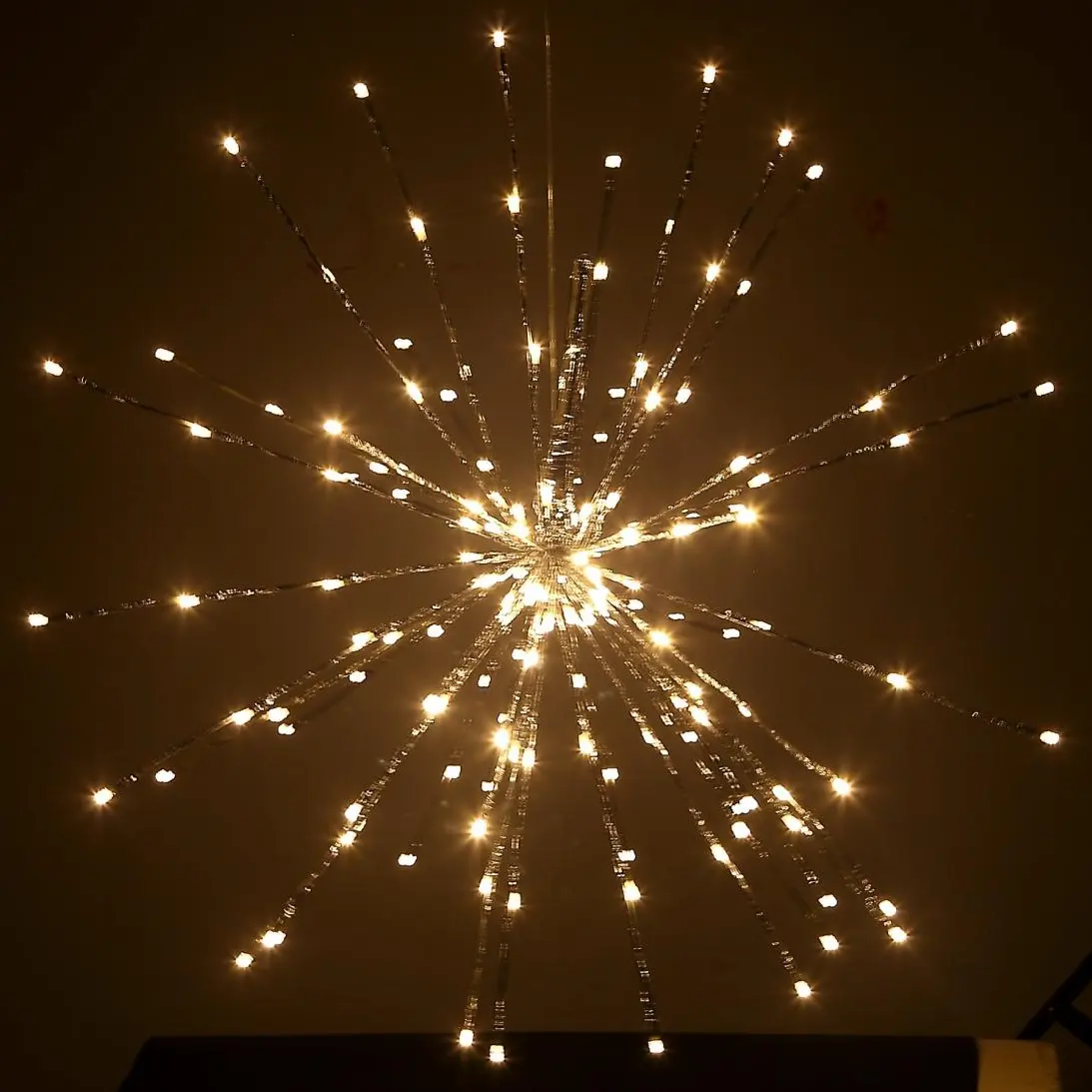 LED Explode star Light Festival Hanging Led String Lights Waterproof Warm White LED Figure Sparkling Snowball - 图片 2