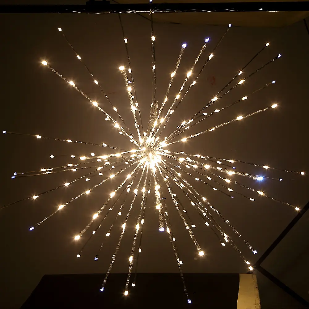 LED Explode star Light Festival Hanging Led String Lights Waterproof Warm White LED Figure Sparkling Snowball