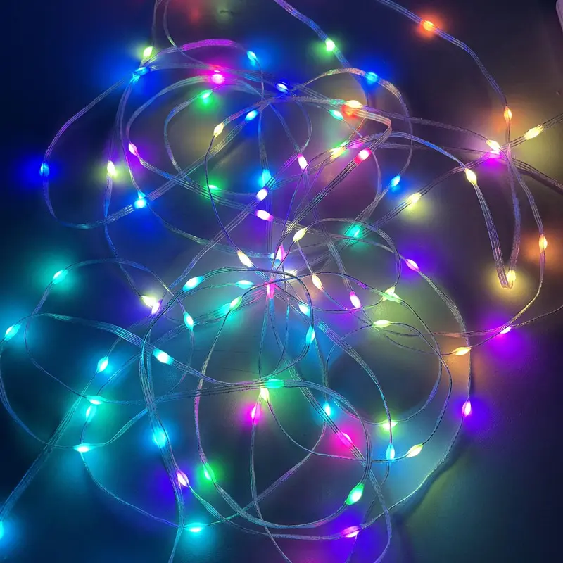 RGB waterproof 5M/2M copper wire christmas led lights /usb copper wire string light fairy light - 图片 6